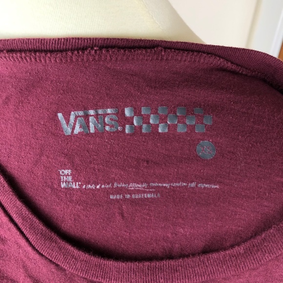 VANS Oversized Tropical Muscle Tank Burgundy Red Size XS - Picture 8 of 8